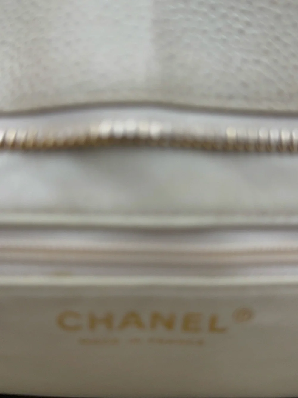 CHANEL Cream Medallion tote with gold hardware-VINTAGE series 7